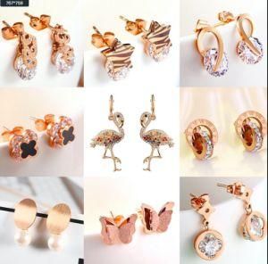 Amazon Wholease Hotsale Fashion Women&prime;s Silver Jewelry Earrings for Lady