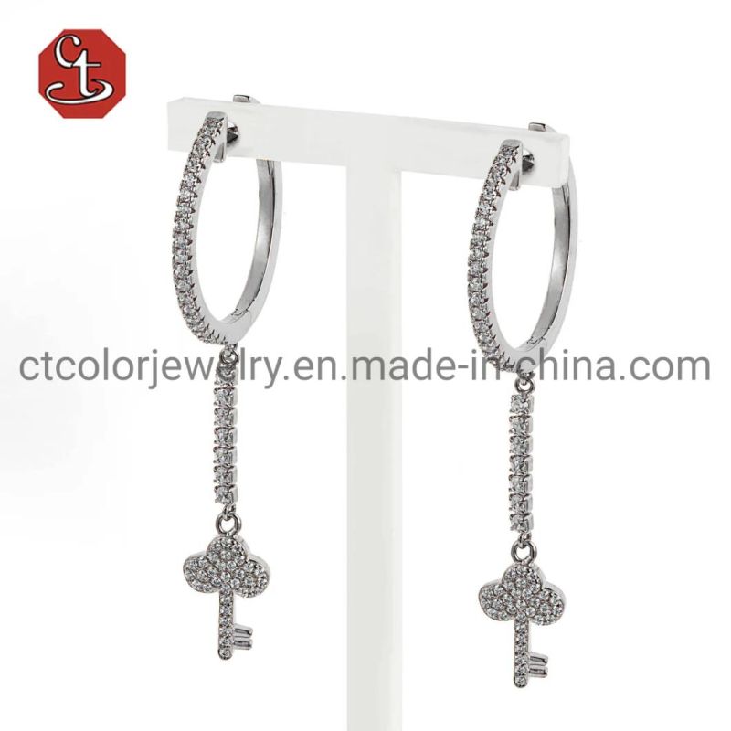 Fashion Jewelry 925 Silver Tassel Earrings for Women