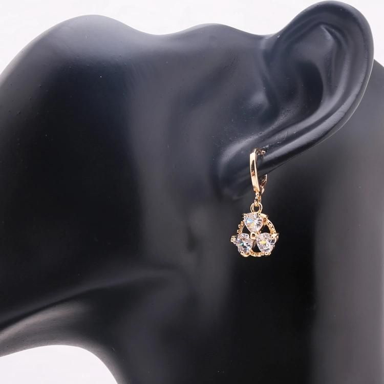 Costume Wholesale Fashion Imitation Charm Gold Silver Stainless Steel Jewelry with Earring Sets Pendant Necklace