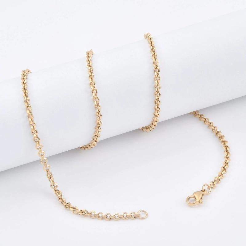Fashionable Accessories Steel Belcher Link Triangle Wire Chain Necklace for Jewelry Design