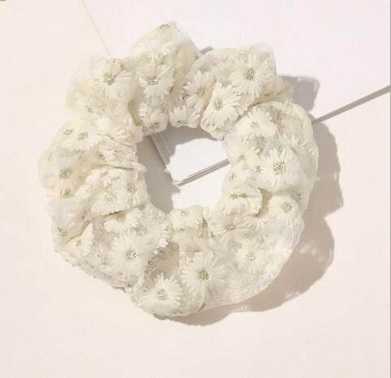 Instagramstyle Lace Floret Hair Band Elegant Scrunchies