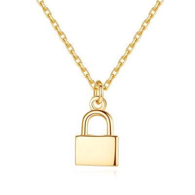 OEM Design Custom Style Tiny Lock Necklace