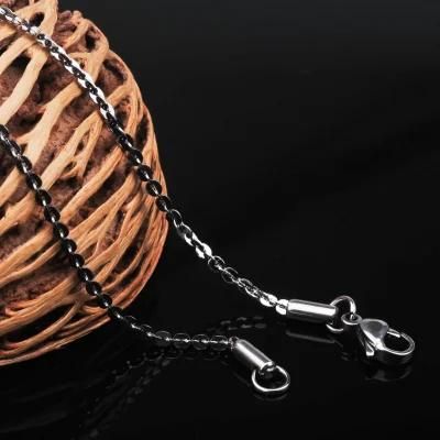 Hot Selling Jewelry Stainless Steel Round Boston Chain Ladies Necklace