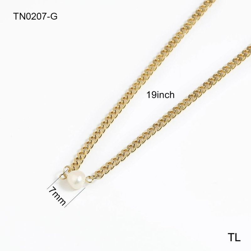 2022 New Arrivals Manufacturer Custom High Quality jewellery 18K/14K Gold Jewelry Wholesale Peal Necklace