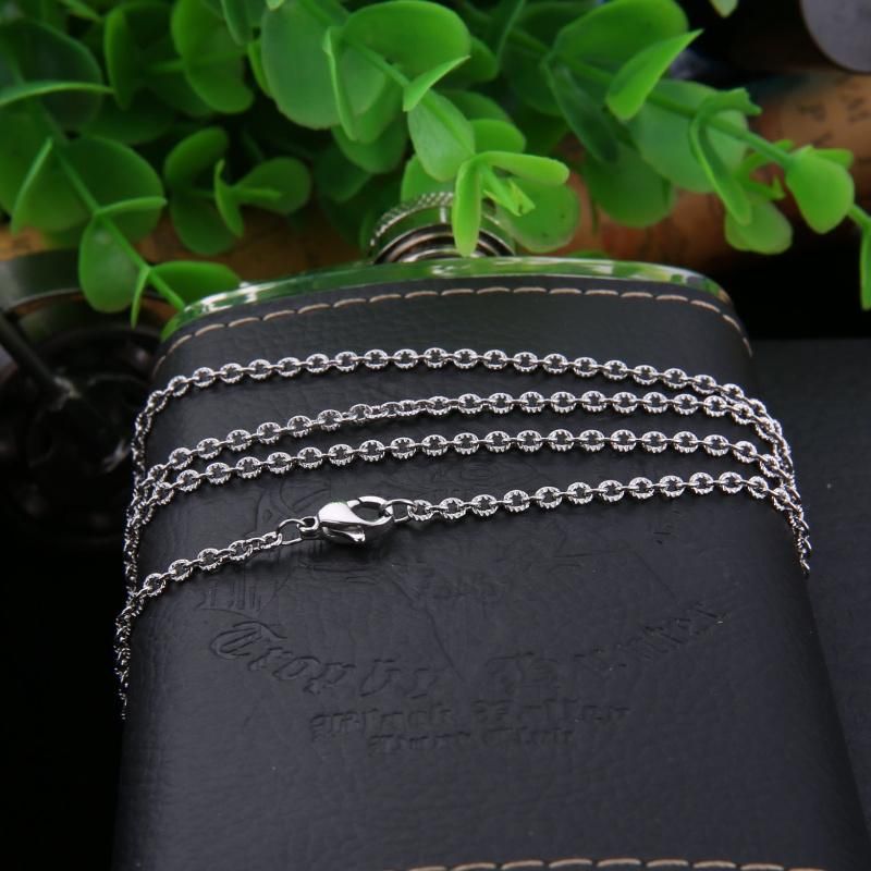 Gold Plated Rose Gold Stainless Steel Necklace Anklet Bracelet Making Chain Fashion Jewellery Imitation Jewelry for Gifts