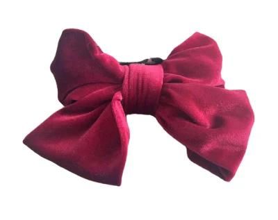 Customized Fashion Ribbon Chick Clip Velvet Bowknot Hair Accessories Hairpin
