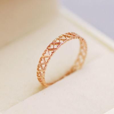 2020 Fashion Jewelry Heart Rose Gold Rings