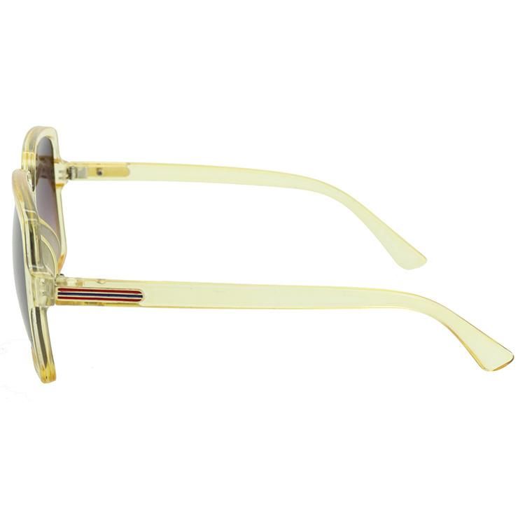 2019 Factory Directly Transparent Yellow Fashion Sunglasses