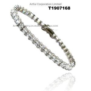 Hot Sale New Design Prong Set Silver Bracelet Fashion Jewelry Fashion Bracelet