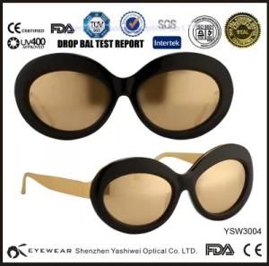 Oval Shaped Custom Brand Sunglasses with Mirror Revo Lenses