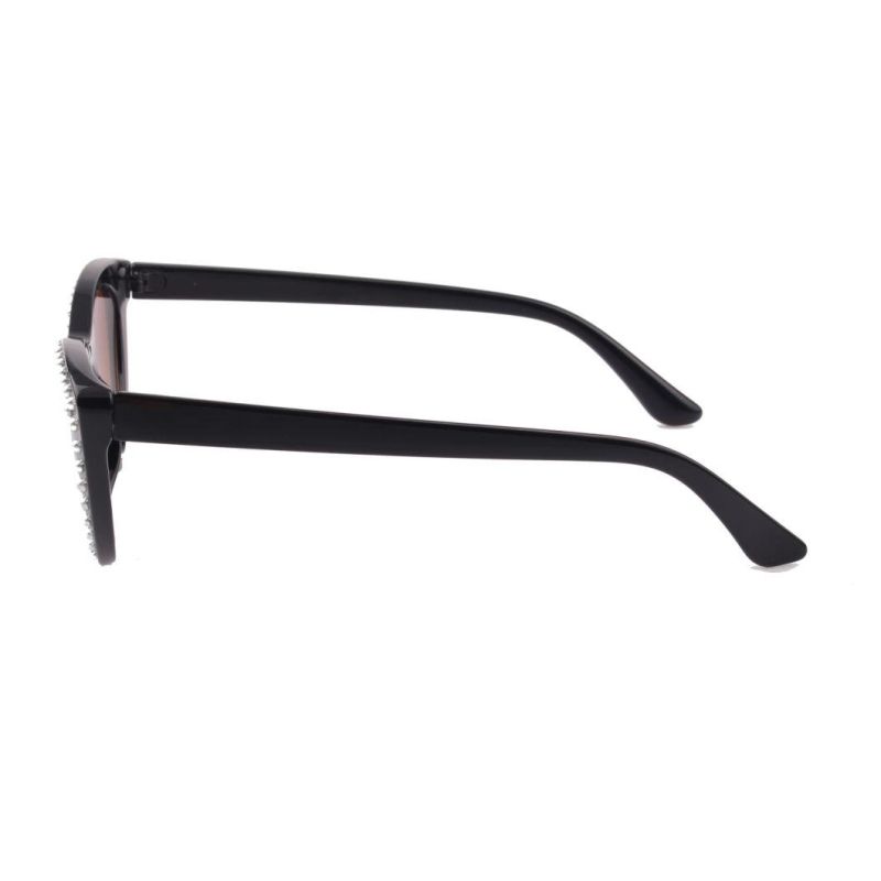 2018 Cat Eye Mirror Lens Sunglasses with Ball Decoration