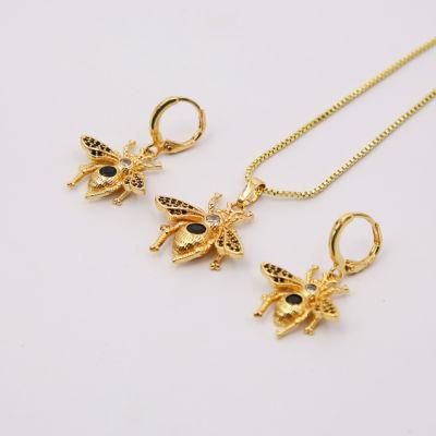 Wholesale Fashion Alloy 18K Gold Plated Necklace Chain Sets