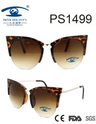 Cat Eye Style New Design Woman Fashion PC Sunglasses (PS1499)