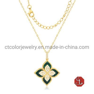 Trending jewelry 2022 18K Gold plated elegant zircon Necklace for men and women