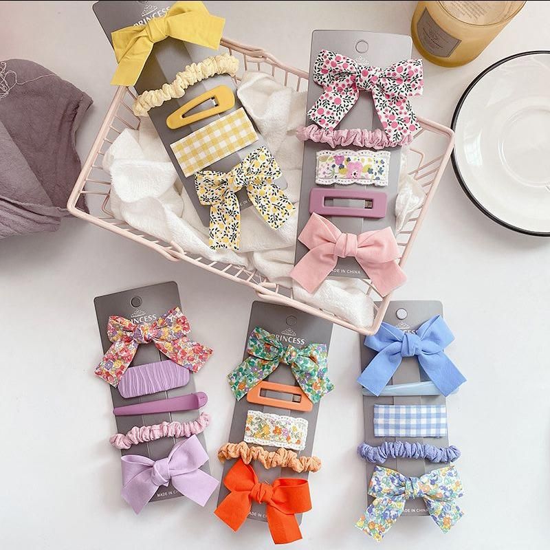 Wholesale Ins Girls Hair Clip Lovely Bowknot Hair Set for Kids