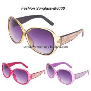 Women Sunglasses W/ Leather Ornaments (CE, FDA Certified M8006)