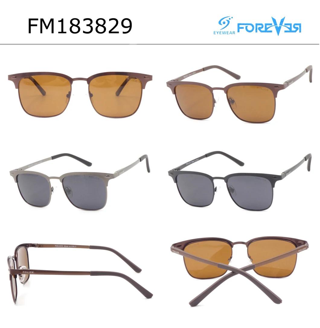 Wholesale Polarized Metal Square Italian Eyewear Brands Custom Men Sunglasses