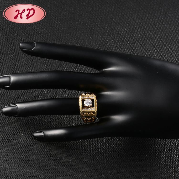 Fashion Women Silver Stainless Steel 18K Gold Plated Engagement Wedding Finger Rings Jewelry Design