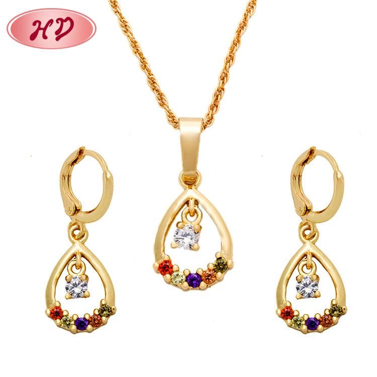 2020 Fashion Gold Plated Jewelry Set Wholesale for Imitation Wedding Jewellery Design in Dubai