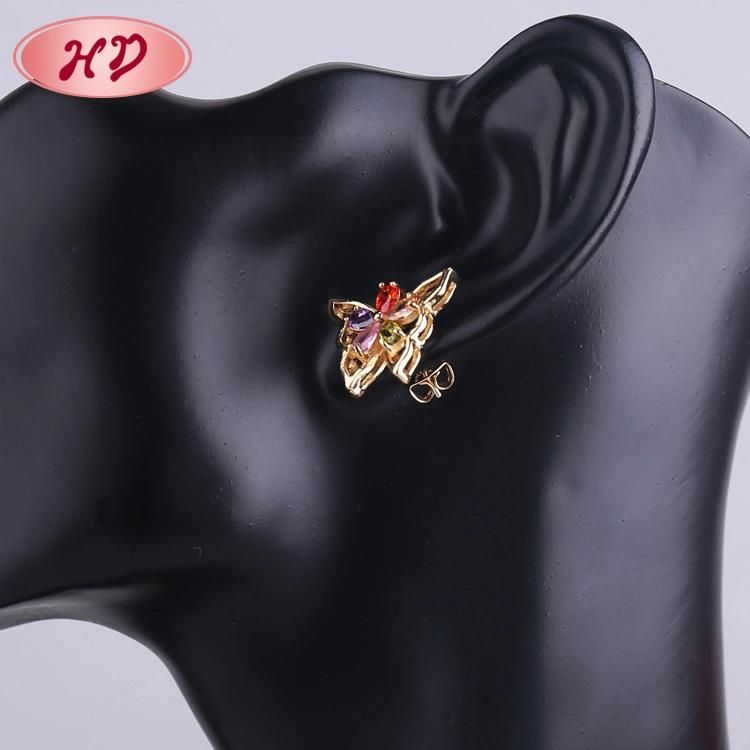Fashion Wholesale Costume Imitation Hengdian 18K Gold Plated Earring Sets Pendant Necklace Jewelry