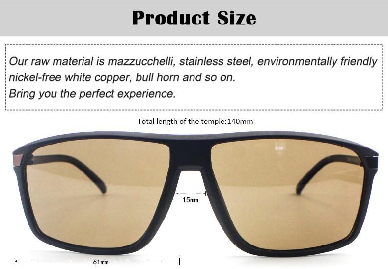 Hot Matte Visual Effect Stock Polarized Men Sunglasses