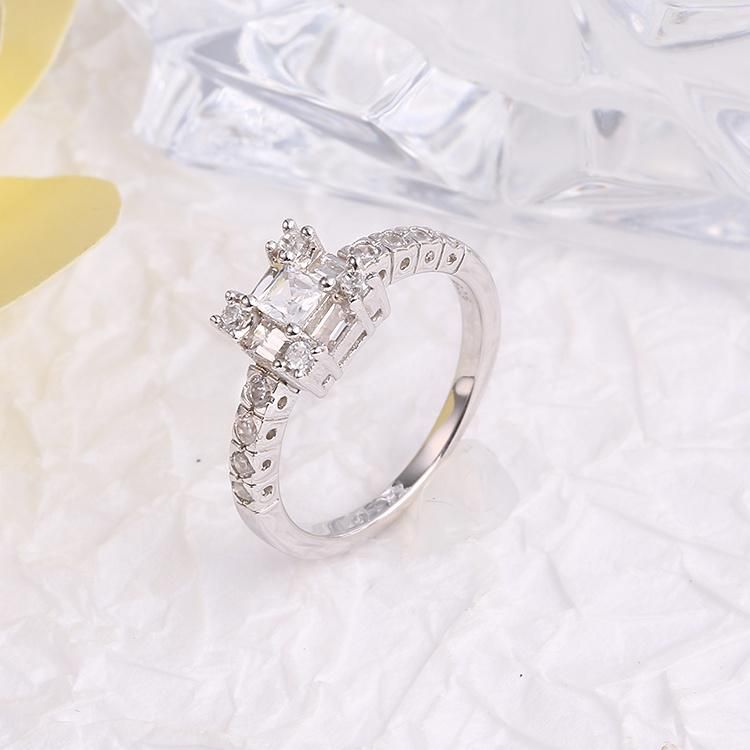 Fashion Jewelry Fashion Accessories Hip Hop Jewellery Hot Sale High Quality Shining CZ Moissanite Ring for Factory Wholesale