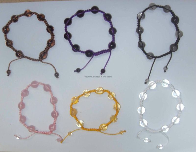 Natural Crystal Gemstone Beaded Merkaba Fashion Jewelry Bracelet