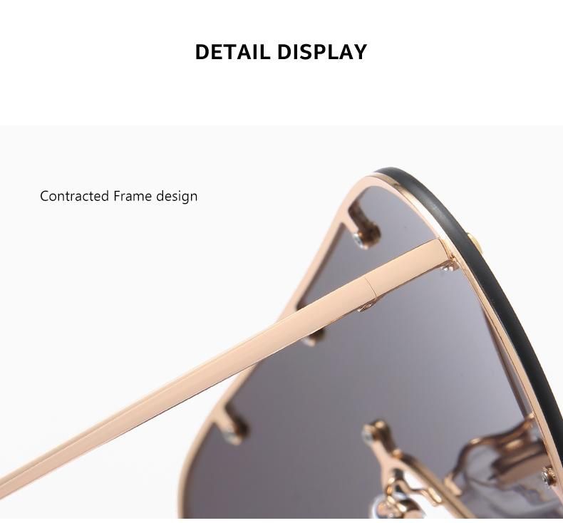 2022 New Arrival Glasses Outdoor Driving Sunglasses Big Lens Oversized Shades Sunglasses Travel Sunglasses Stylish Color Glasses