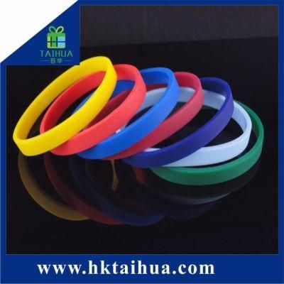 Blank Silicone Rubber Wristband Promotional