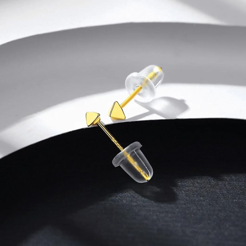 Hot-Selling Triangular Prism Earrings S925 Silver Studs