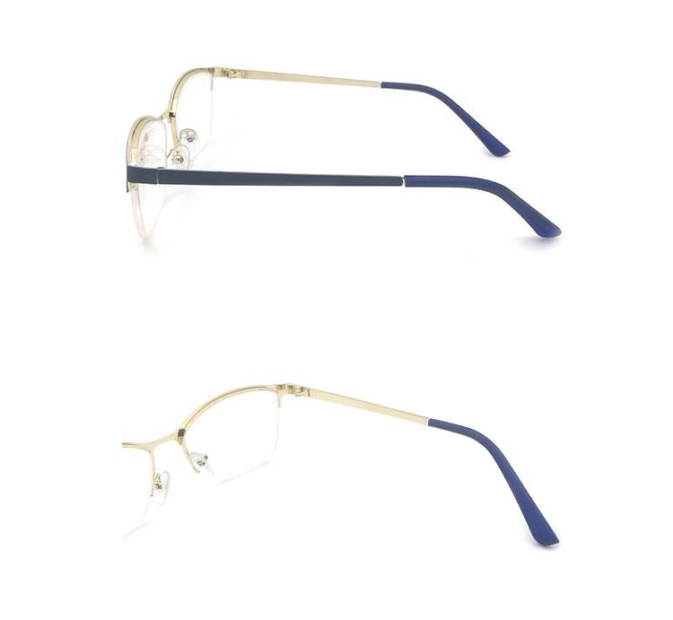 Custom Brand Metal Eyewear Frames Glasses Optical Glasses Frame with Spring Hinge