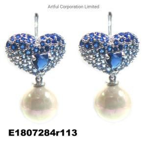 New Design Blue Gradual 925 Silver Earring Fashion Earring Jewelry