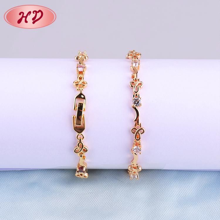 Fashion Jewellery Gold Color Simple Bracelet for Girl