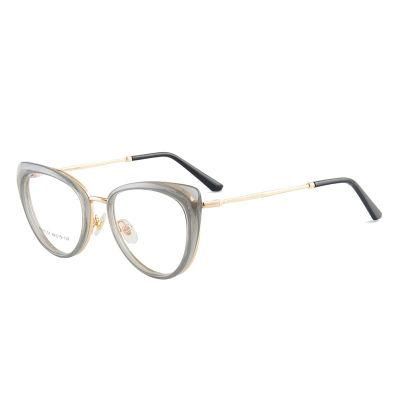 2022 Ready Stock Spring Hinge Blue Light Blocking Eyeglasses Cat Eye Women Glasses with Prescription Tr90 Glasses Dropshipping