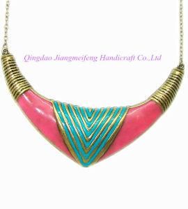 2014 Street Snap Metallic Geometric Stitching Multicolor Fashion Short Necklace