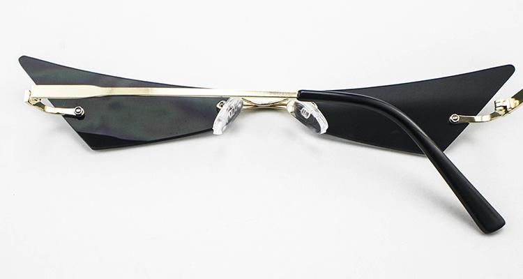 Funny Custom Logo Stock Frameless Women Sunglasses
