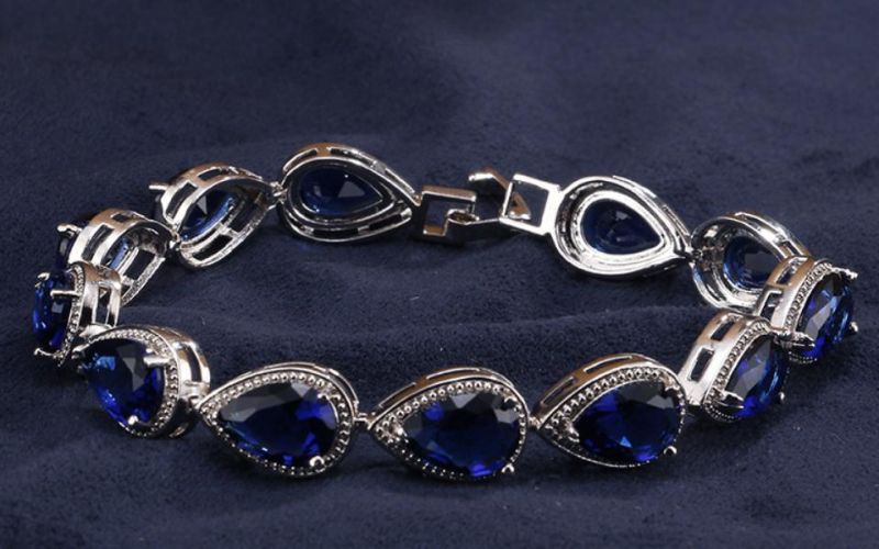 Rose Gold Paved CZ Bracelet for Wedding, Bridal Wedding CZ Bracelet for Brides
