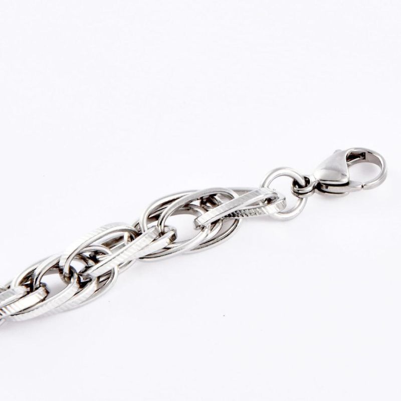 Hot Selling Chunky Jewelry Accessories Stainless Steel Chain Fashion Bracelet for Men Jewellery