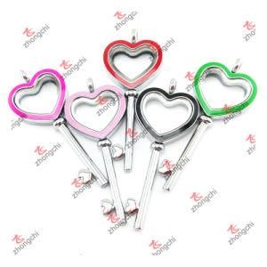 Wholesale Metal Heart Key Charms Pendant Lockets Jewellery for Necklace (HKN50814)