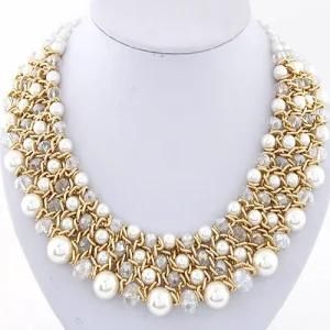 Statement Necklaces 2017 Pearl Jewelry Vintage Big Crystal Necklaces &amp; Pendants Statement Necklaces Women Accessories Wholesale