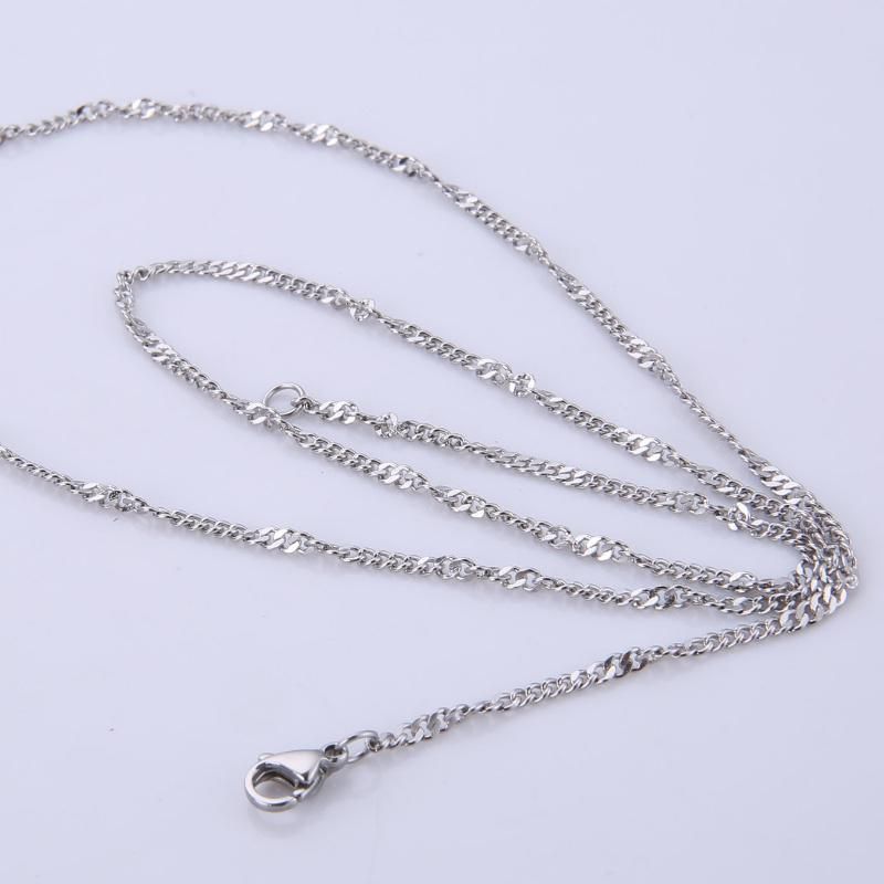 Hot Sell Stainless Steel Jewelry Shiny Embossed Curb Chain