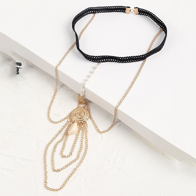 Trendy Female Pendants Thigh Chain for Women Silver Color Metal Chain Tassel Leg Chain Body Jewelry