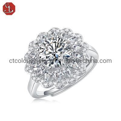 Hot Sale elegant style Moissanite diamond ring Fashion Accessories women&prime;s jewelry