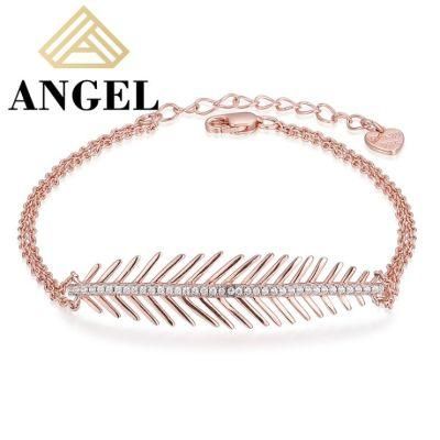 Fashion Accessories Gold Plated AAA Shining CZ Moissanite Lab Diamond Luxury Elegant Fashion Jewelry Bracelet