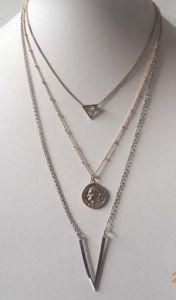 3 Layers Geometric Pendant Necklace