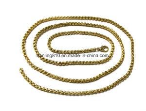 3.5mm Round Box Link Women Men Necklace Chain 36&quot;