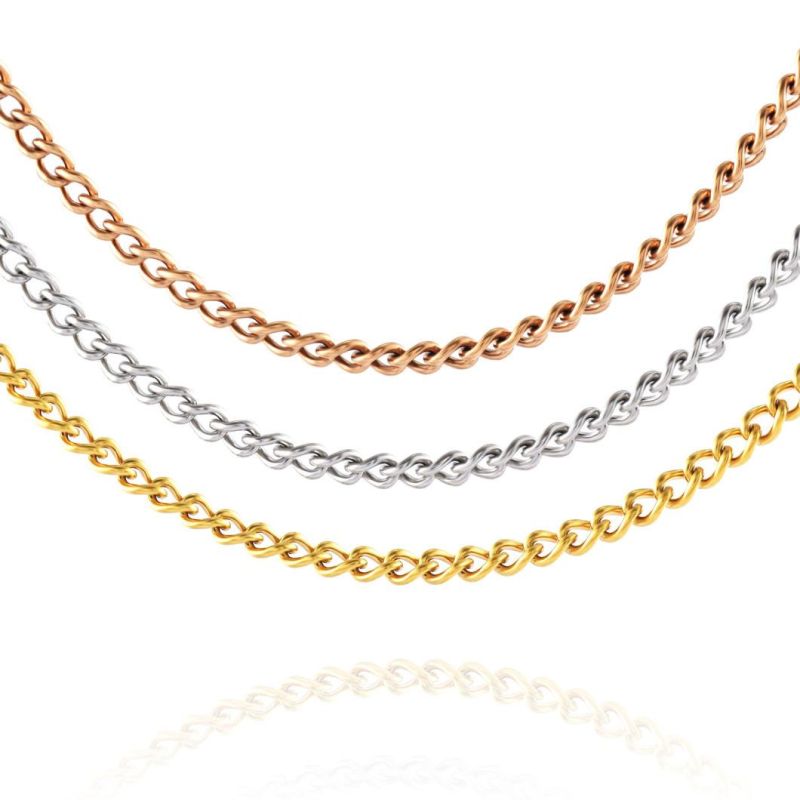 Hot Sale 316L Stainless Steel Curb Chain Jewelry for Hooks and Decoration Accessories