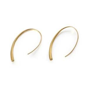 Geometric Lines Gold-Plated Stainless Steel Earrings Drop