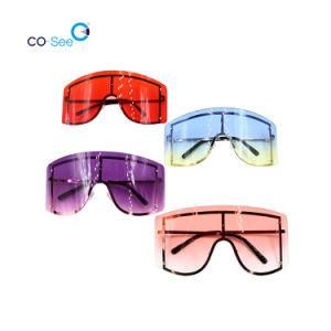 2020 Trendy Frameless Oversized Fashion Men Women Shades Gradient Sunglasses