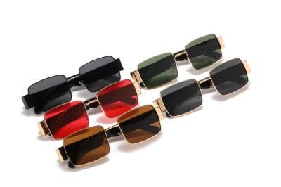 2020 Low MOQ Square Tiny Vintage Metal Fashion Sunglasses